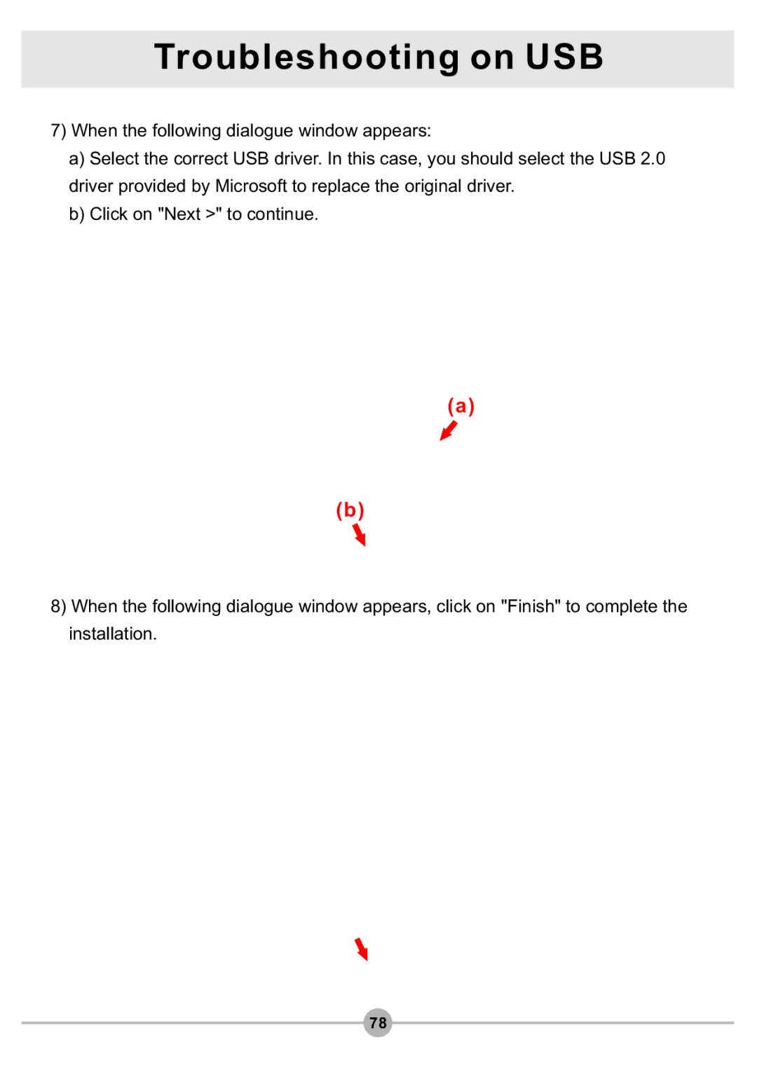 AIPTEK DV4500 manual Troubleshooting on USB 