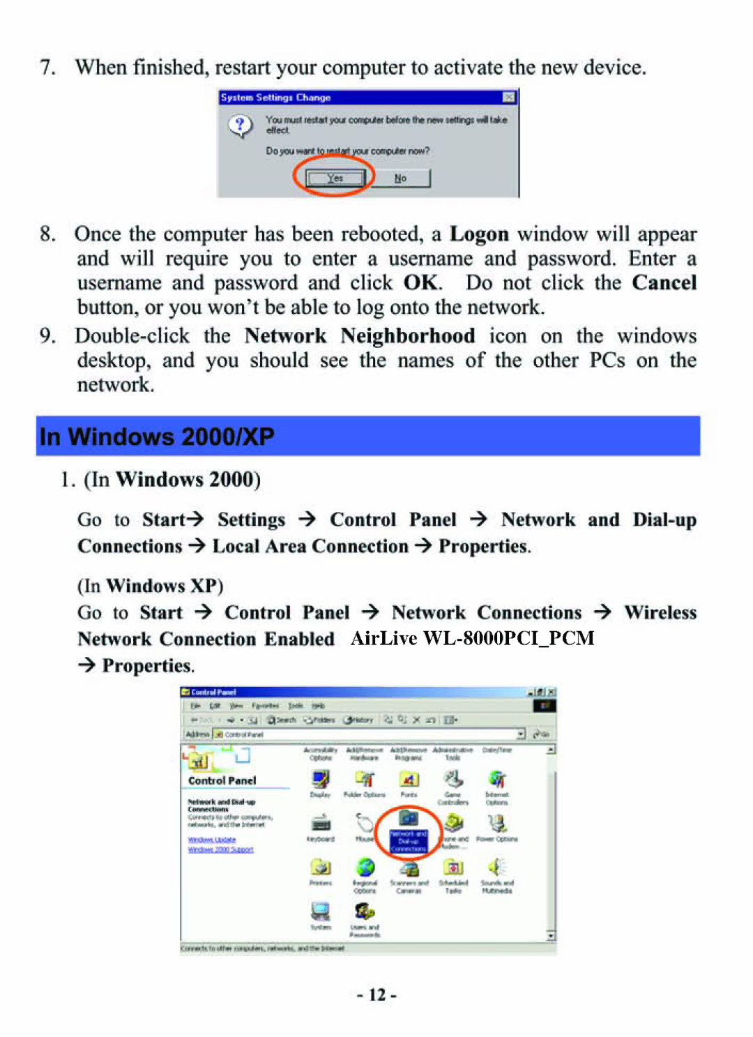 Air Health WL-8000 Series user manual 