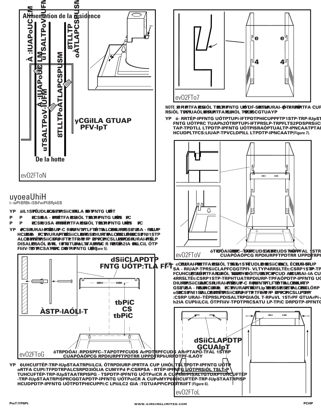 Air King VAL36AB, VAL30AB manual Alimentation de la résidence, Vivant noir Ou nu Neutre blanc 