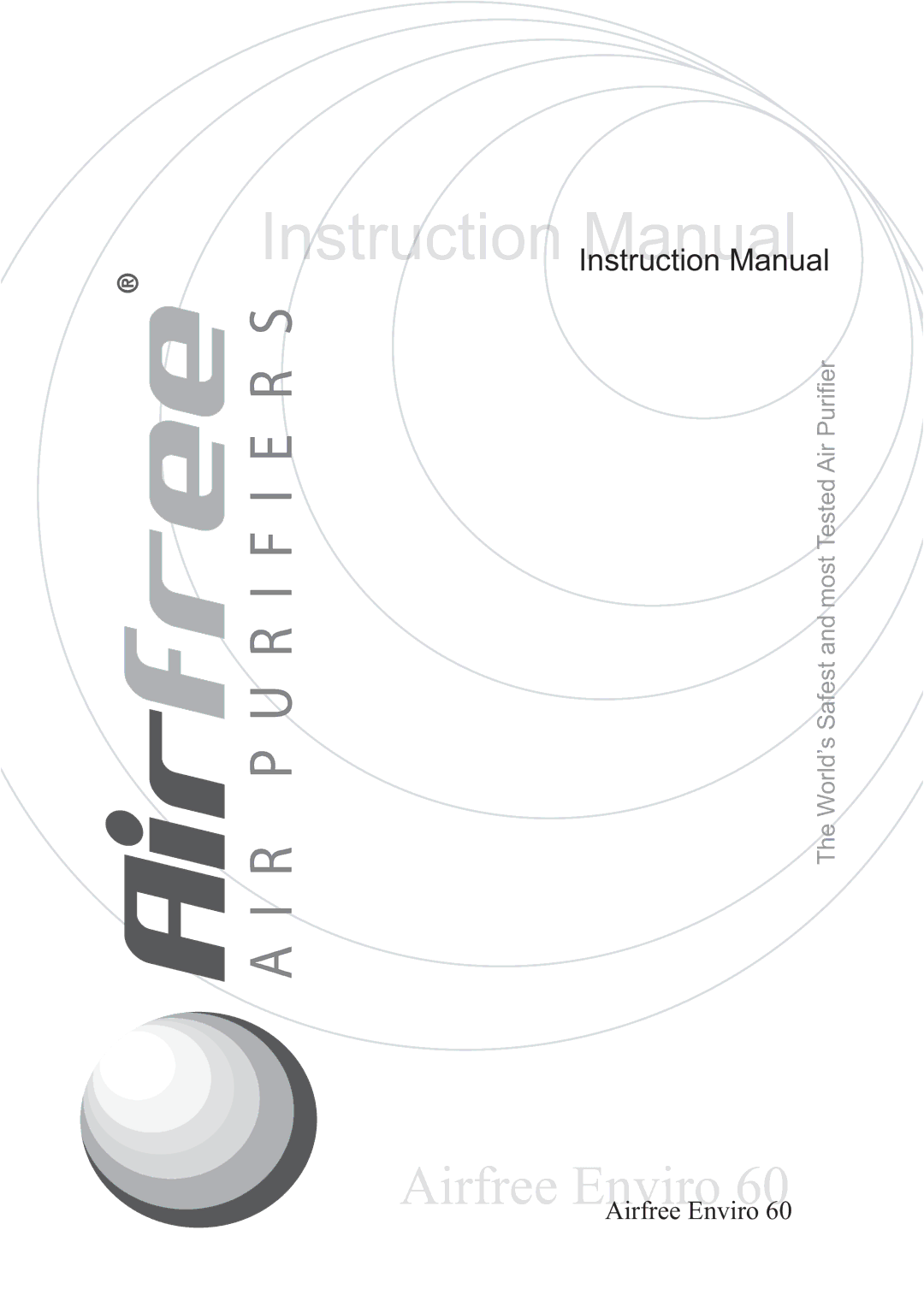 Airfree 60 instruction manual Instruuctionn Manual 