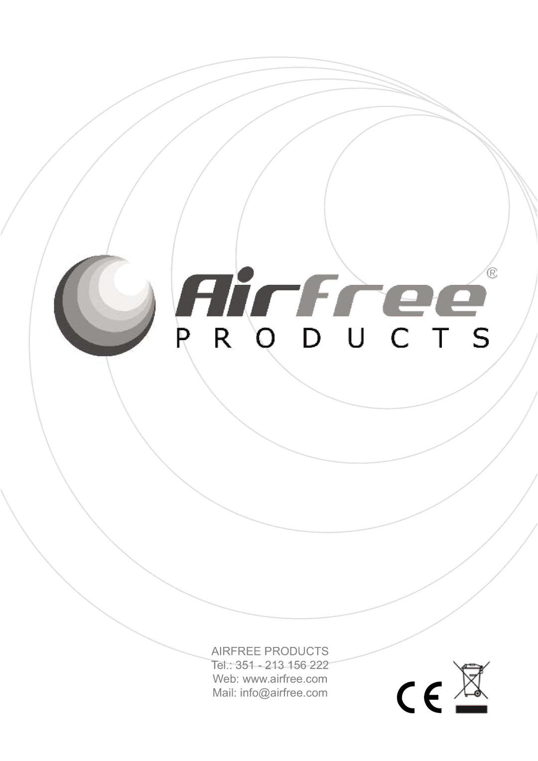 Airfree E60 instruction manual 