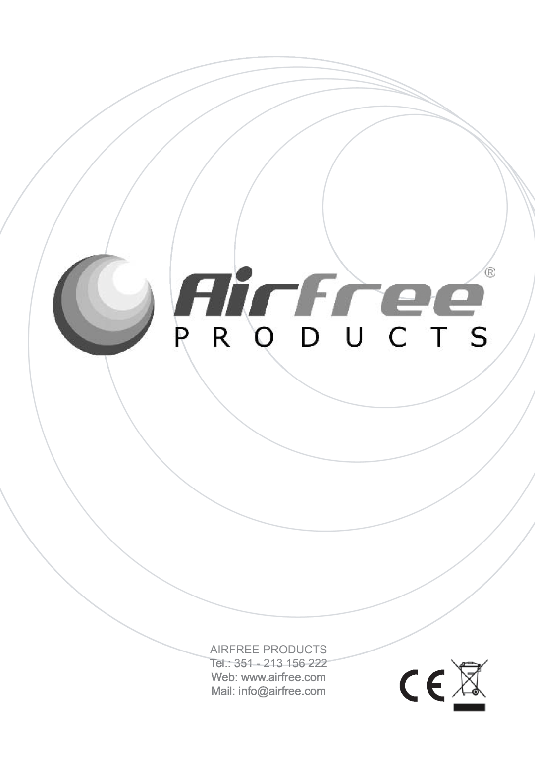 Airfree P60, P125 instruction manual 