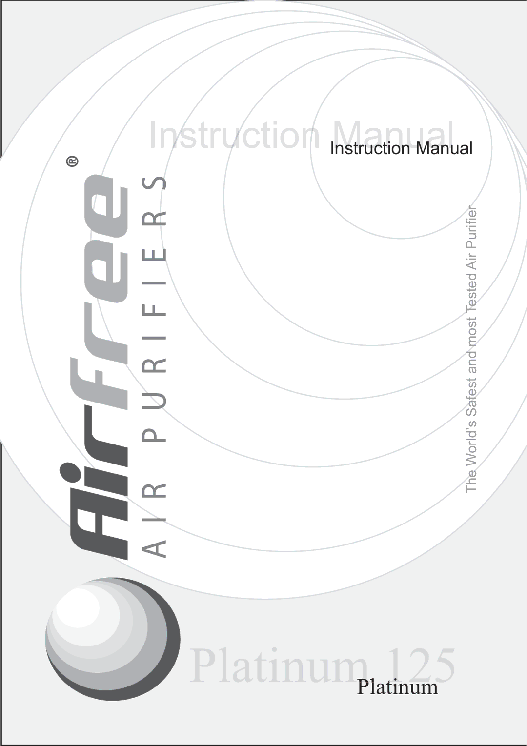 Airfree Platinum 125 instruction manual 