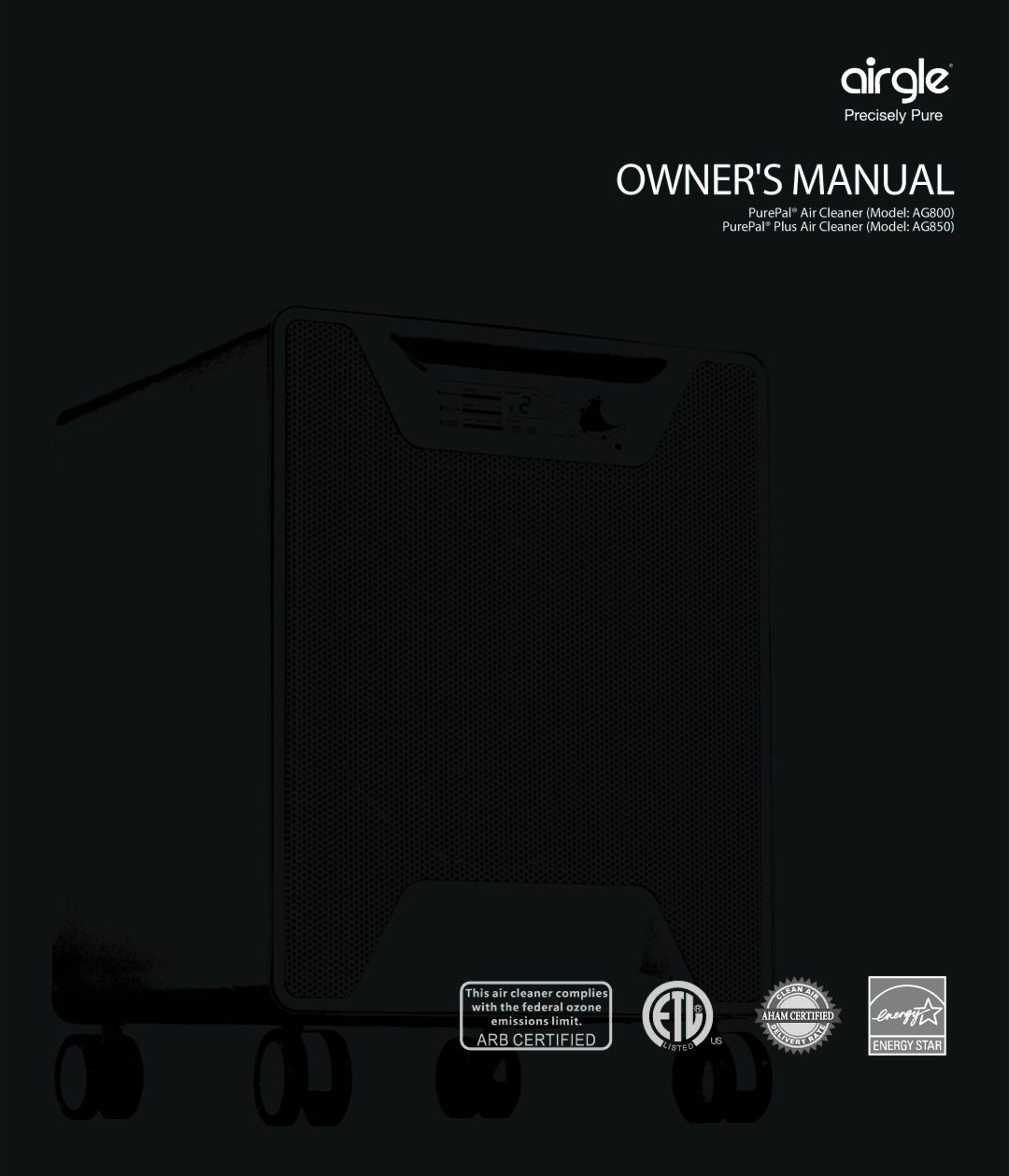 Airgle AG800, AG850 owner manual 