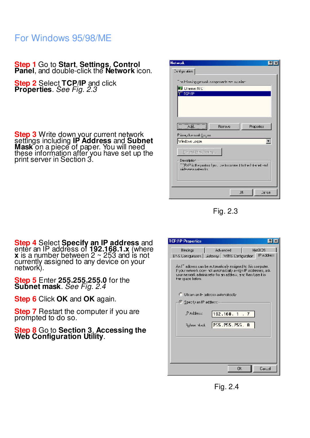 Airlink APSUSB1 manual For Windows 95/98/ME, Go to Start, Settings, Control 