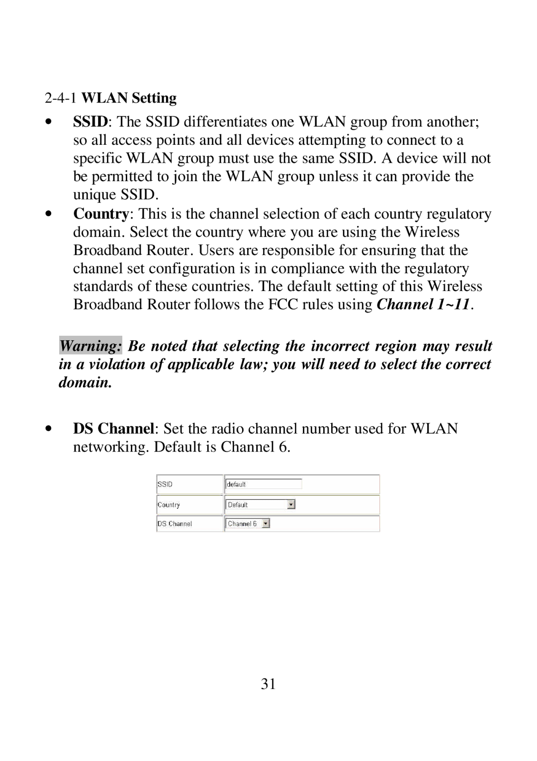 Airlink ARW027 user manual 1WLAN Setting 