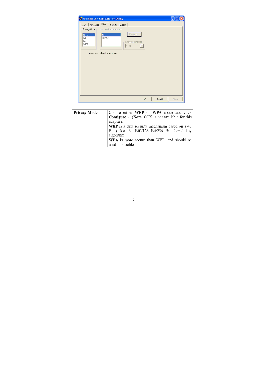 Airlink AWLH3025 user manual Privacy Mode 