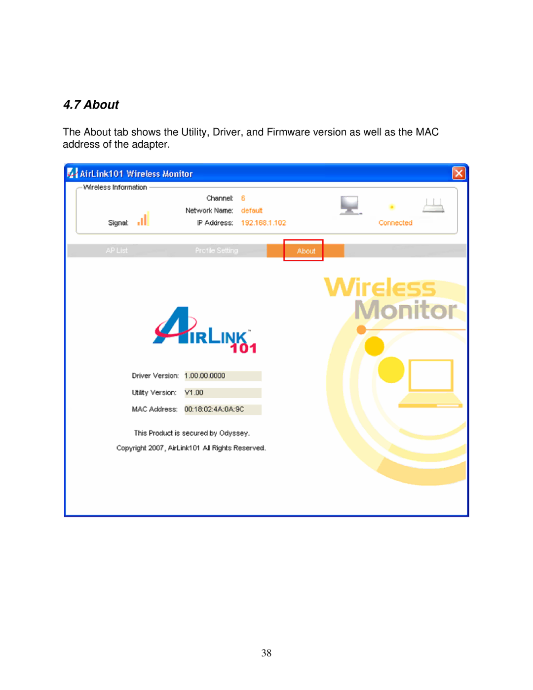 Airlink AWLL6080 user manual About 