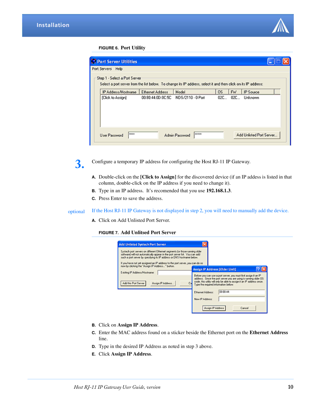 Airlink RJ-11 manual Port Utility 