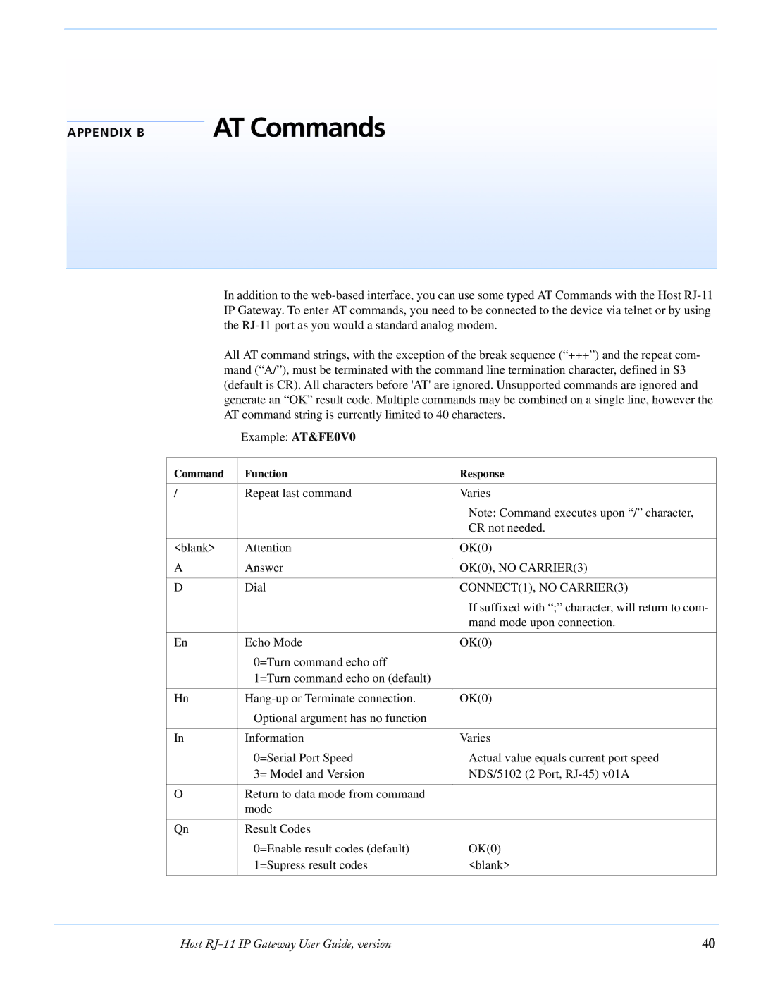 Airlink RJ-11 manual AT Commands, CONNECT1, no CARRIER3 