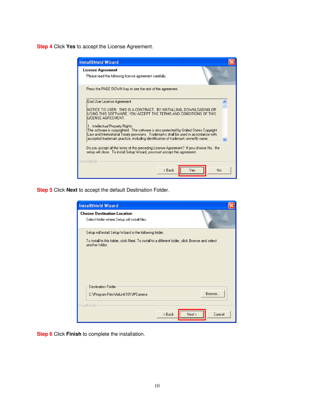 Airlink SkyIPCam310 user manual 