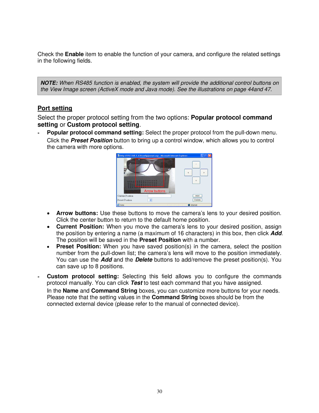 Airlink SkyIPCam310 user manual Port setting 