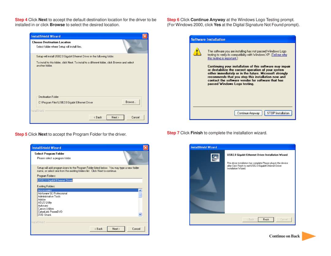 Airlink101 AGIGAUSB manual Continue on Back 