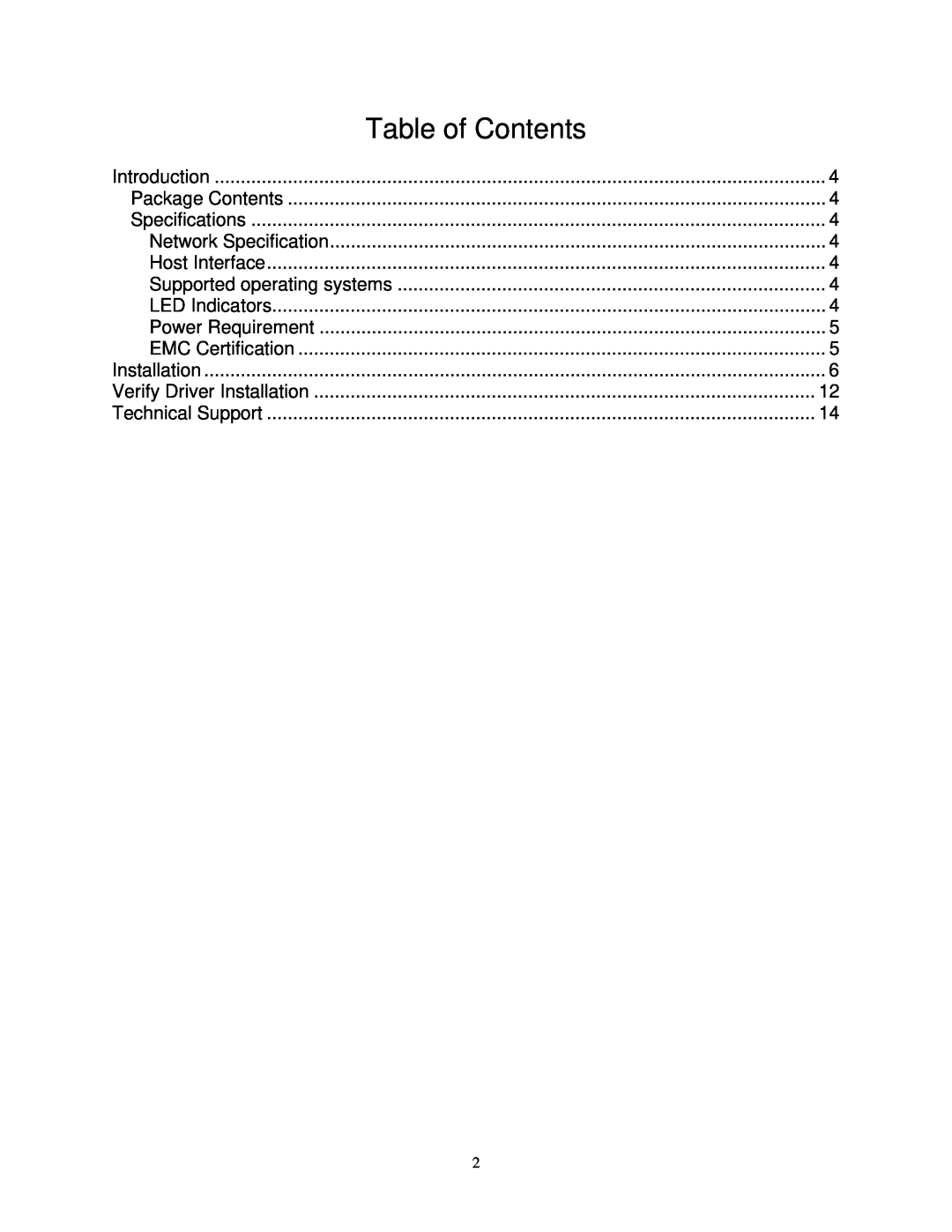 Airlink101 AGIGAUSB user manual Table of Contents 