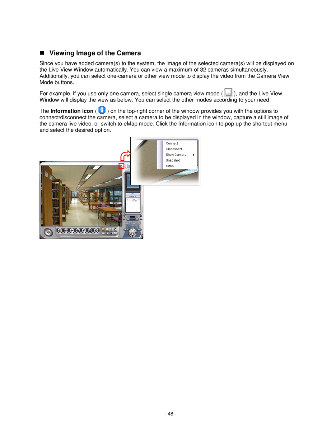 Airlink101 AIC1620POE user manual Viewing Image of the Camera 