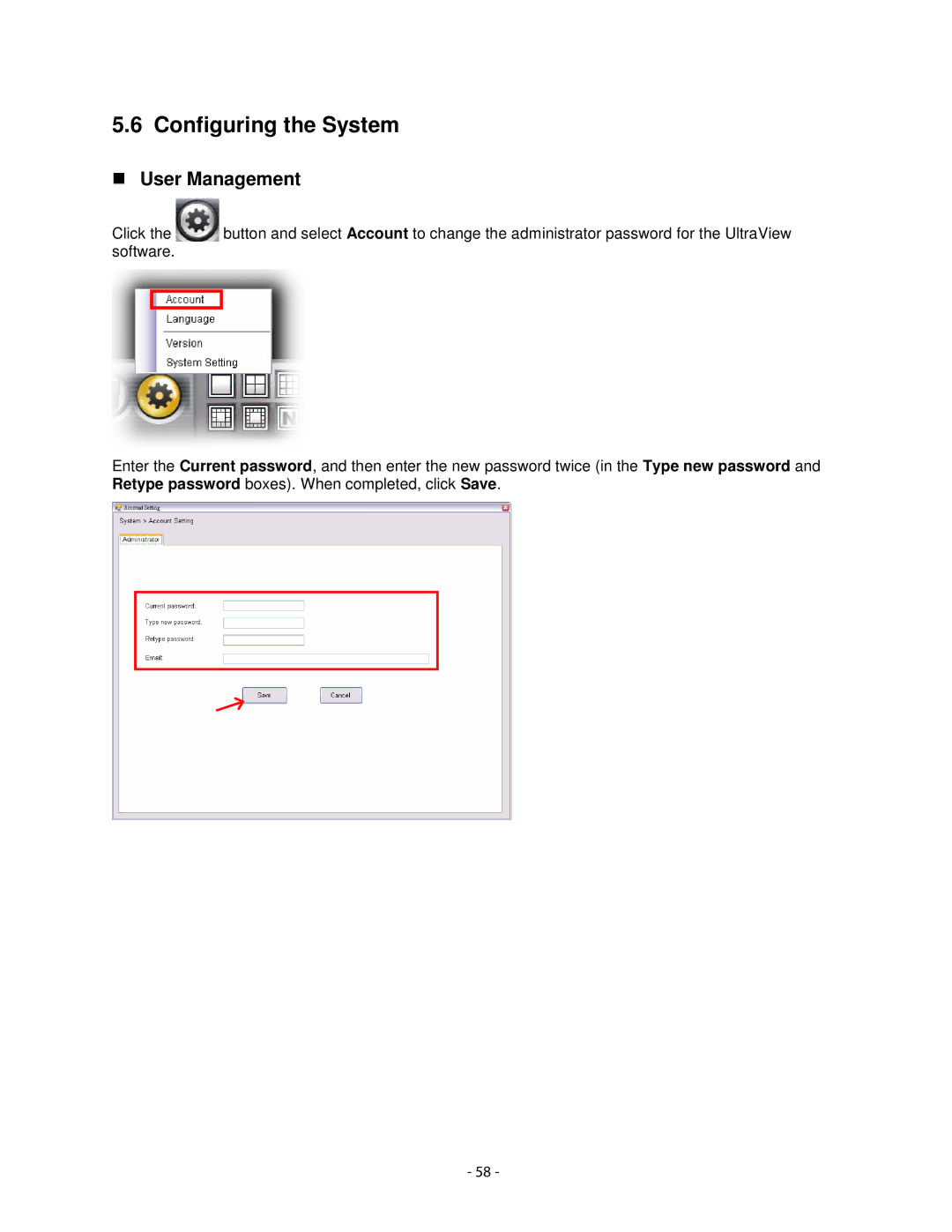 Airlink101 AIC1620POE user manual Configuring the System, User Management 