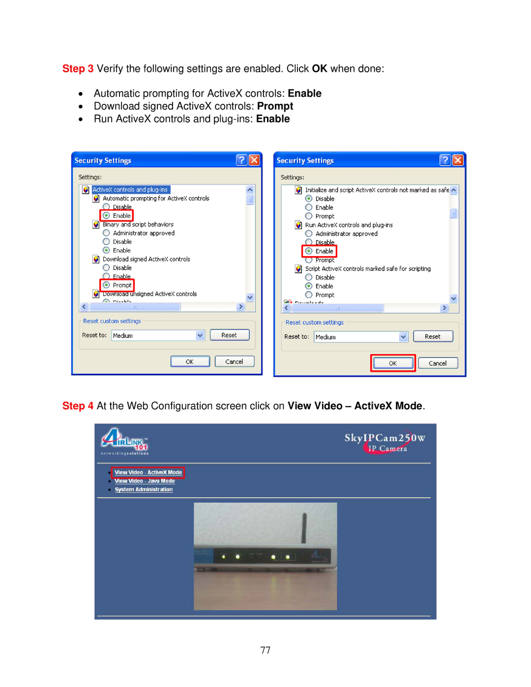 Airlink101 AIC250W user manual 