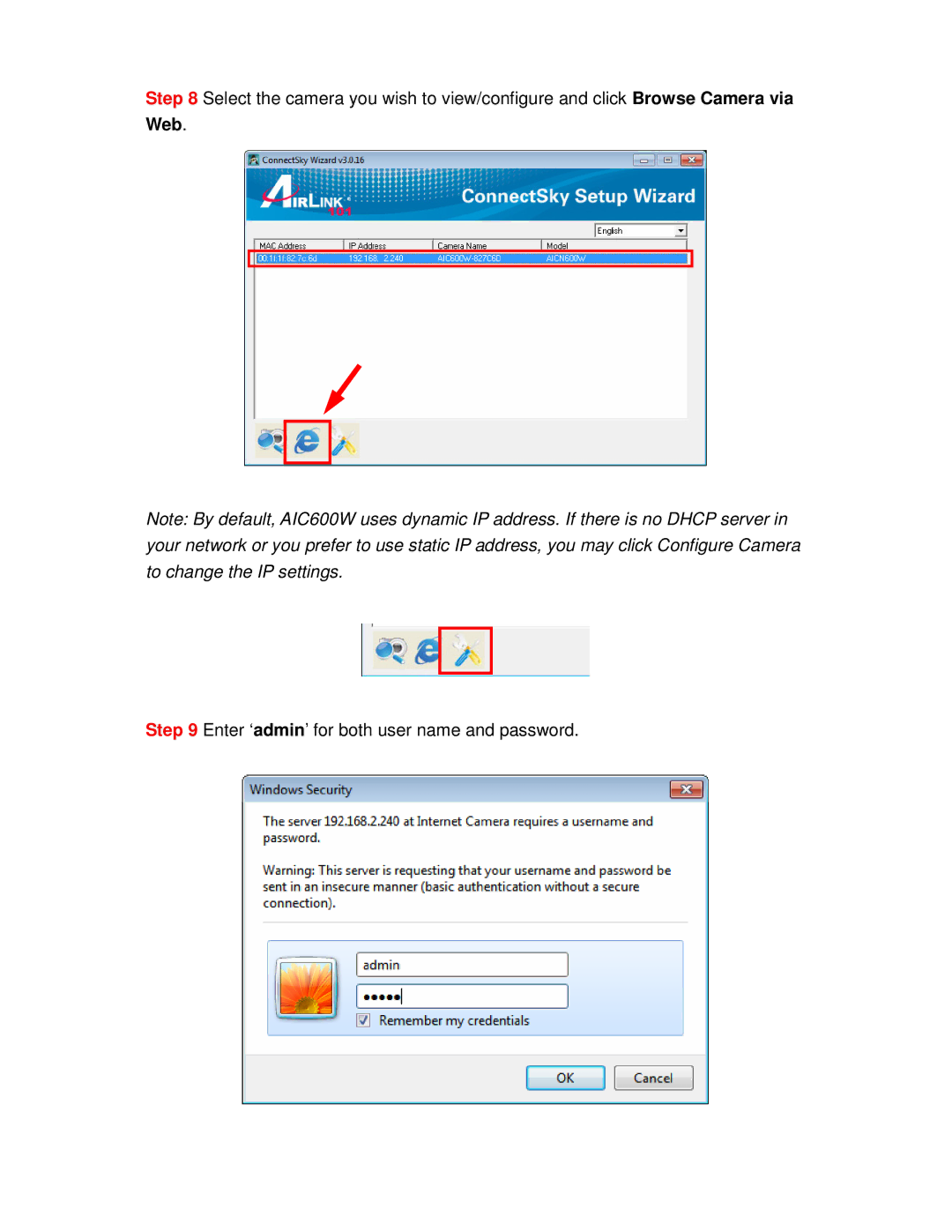 Airlink101 AIC600W user manual Web 