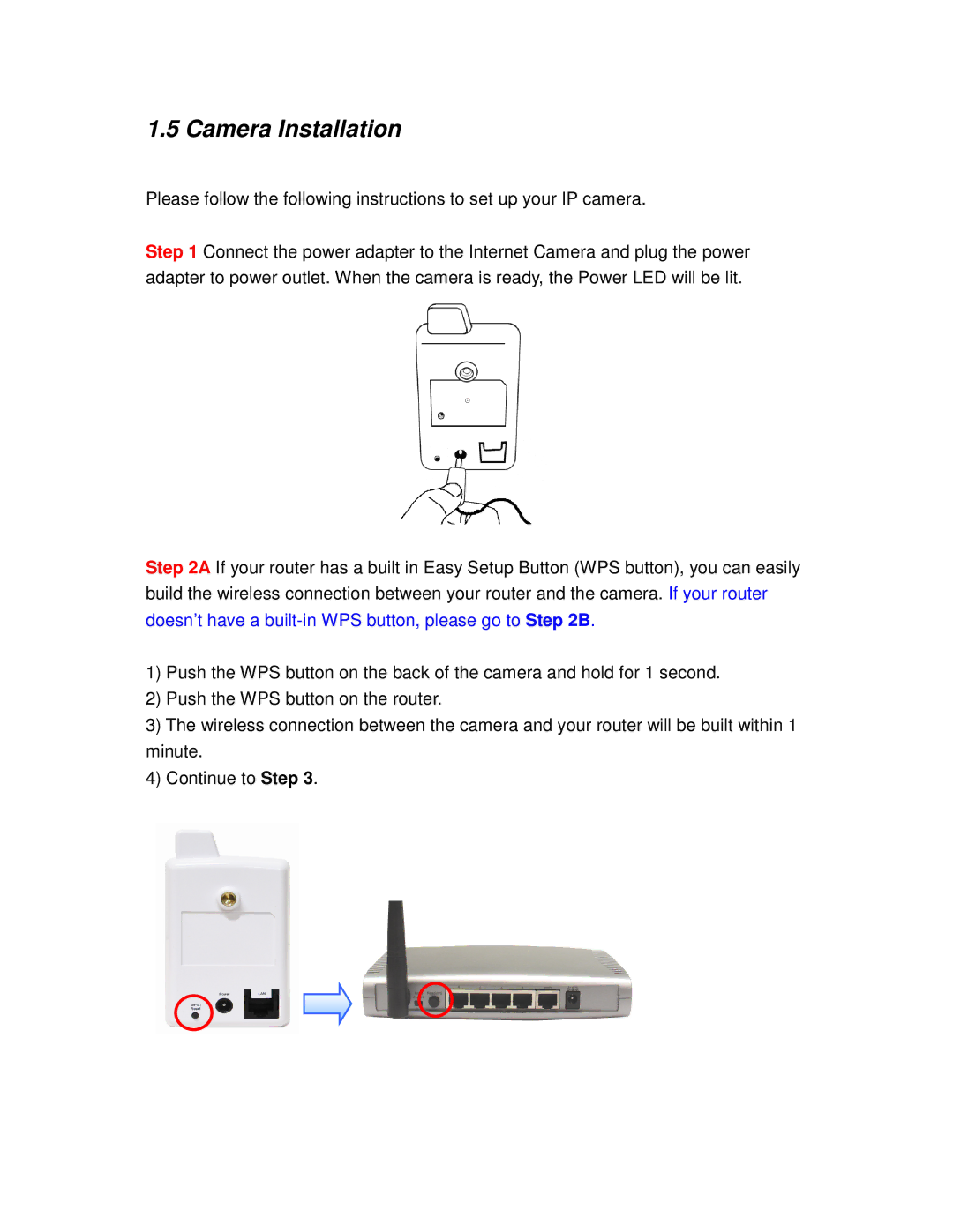 Airlink101 AIC600W user manual Camera Installation 