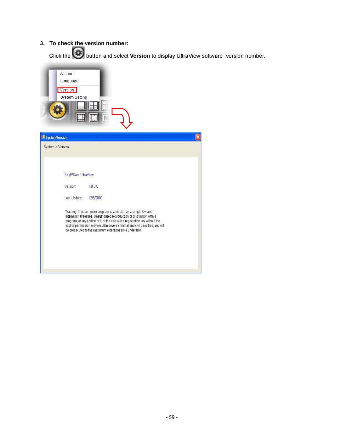 Airlink101 AICN1500W user manual To check the version number 