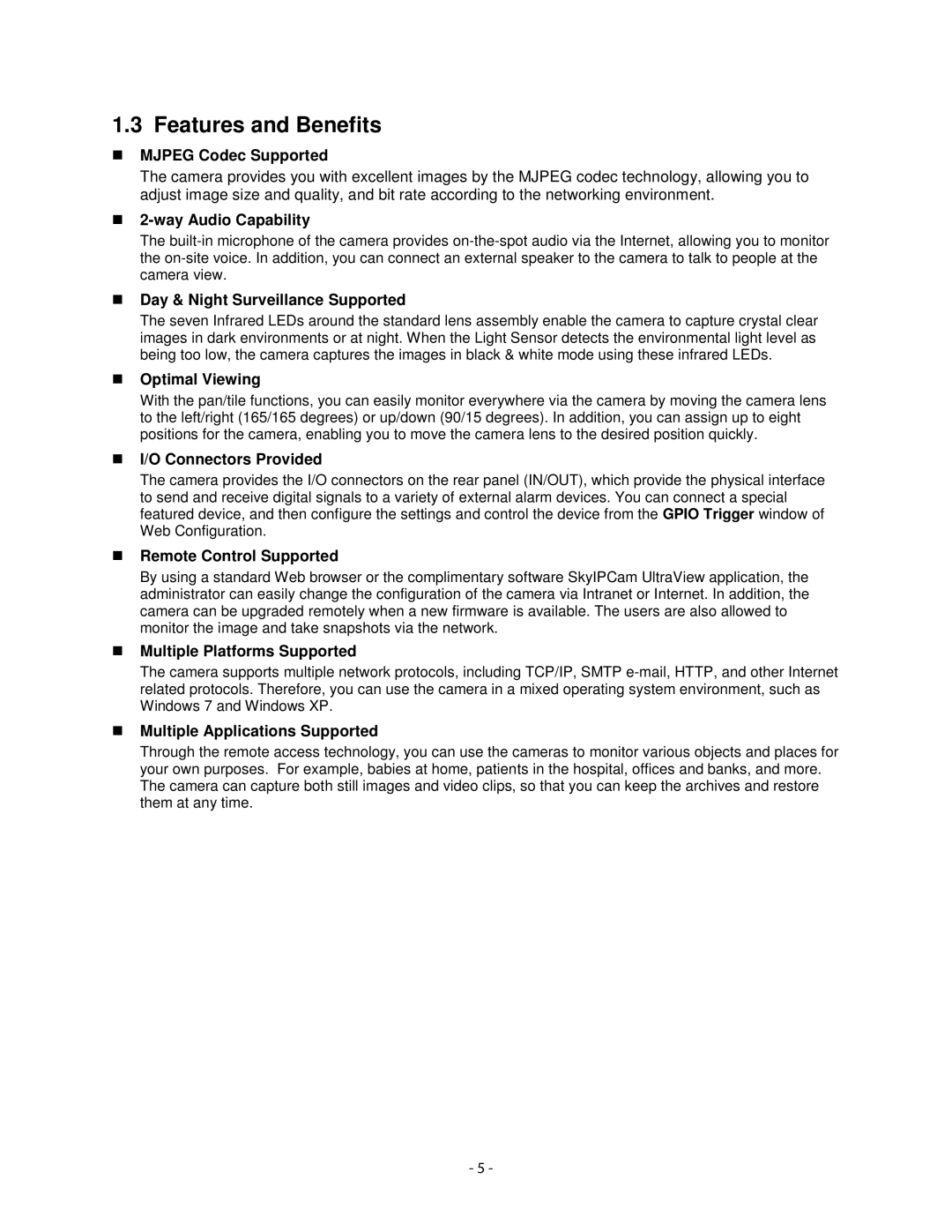 Airlink101 AICN1747W user manual Features and Benefits 