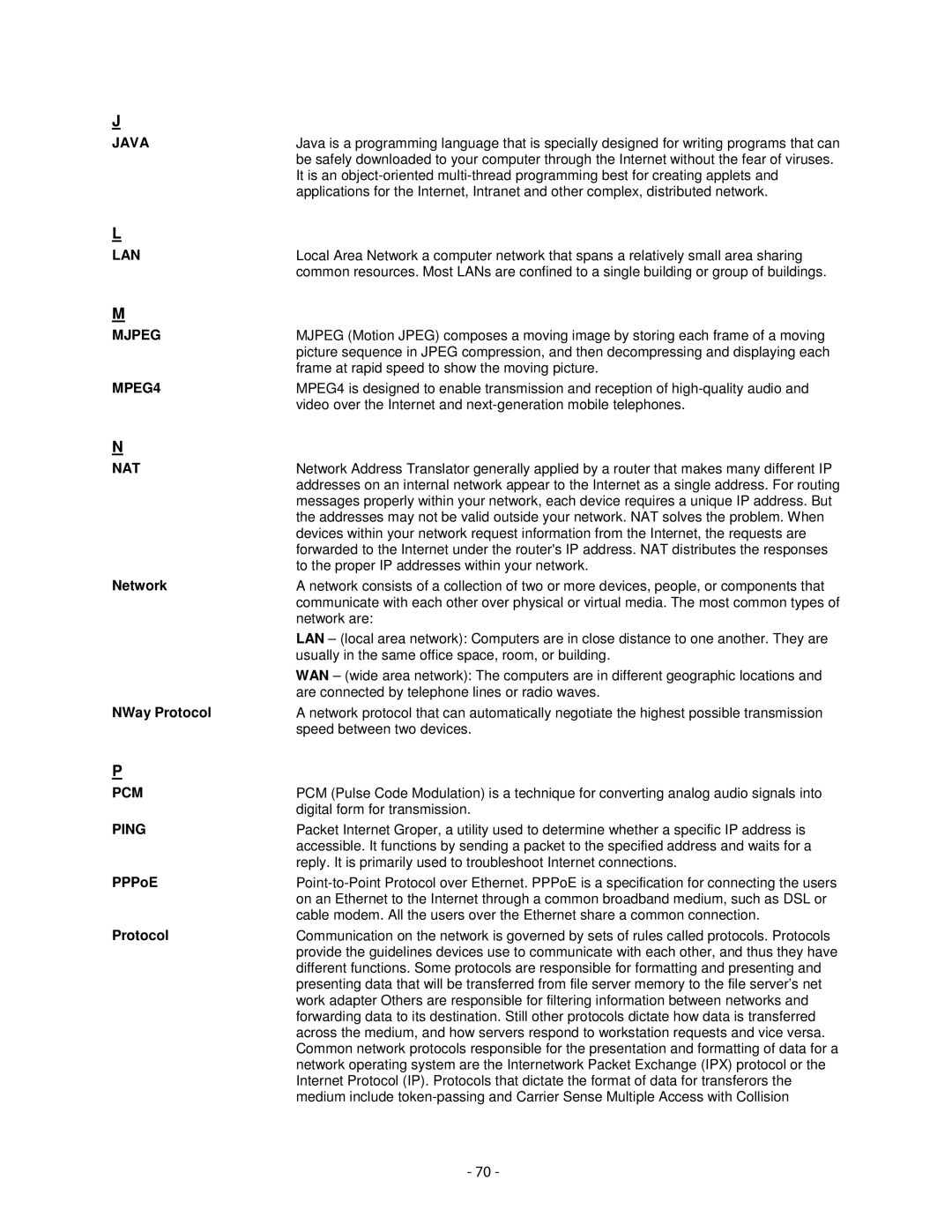 Airlink101 AICN1747W user manual Java 