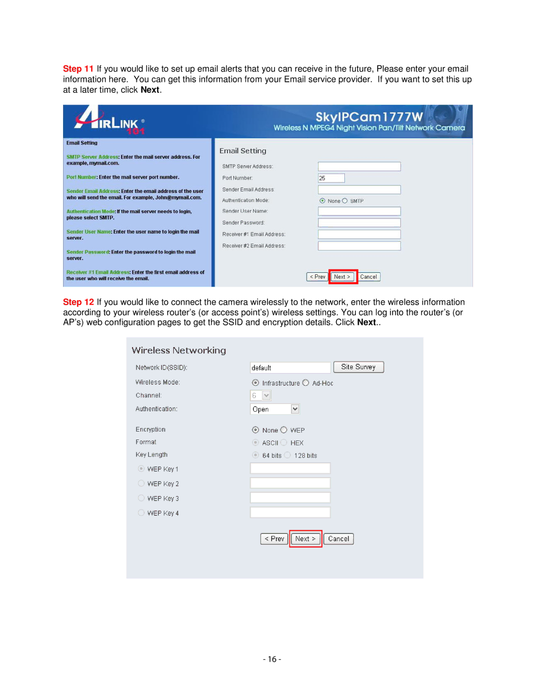 Airlink101 AICN1777W user manual 