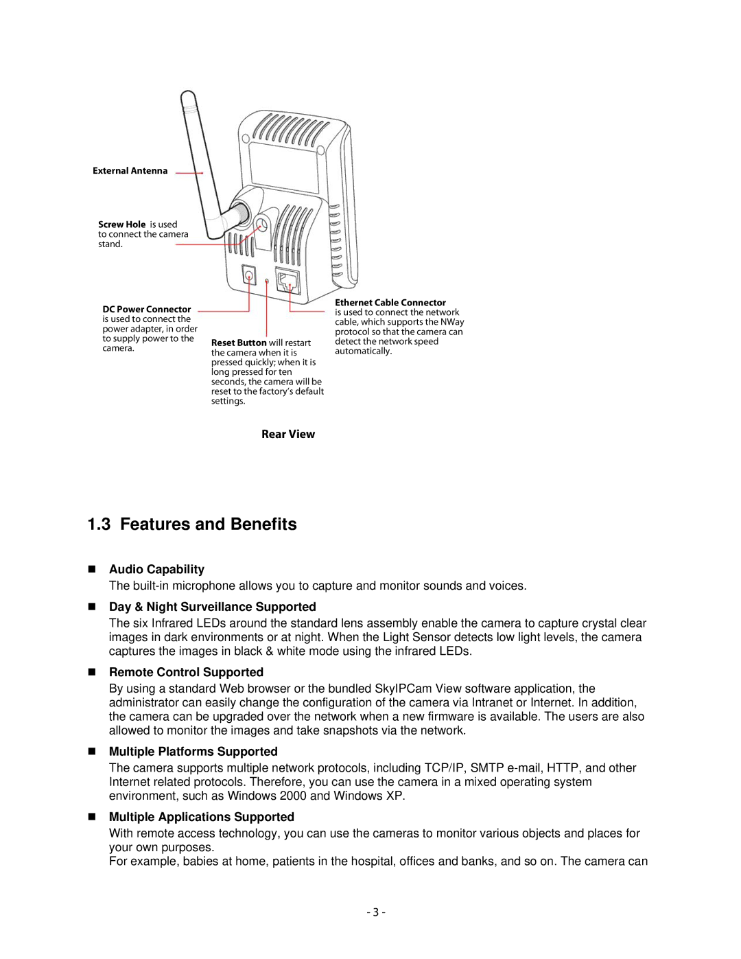 Airlink101 AICN500W user manual Features and Benefits 