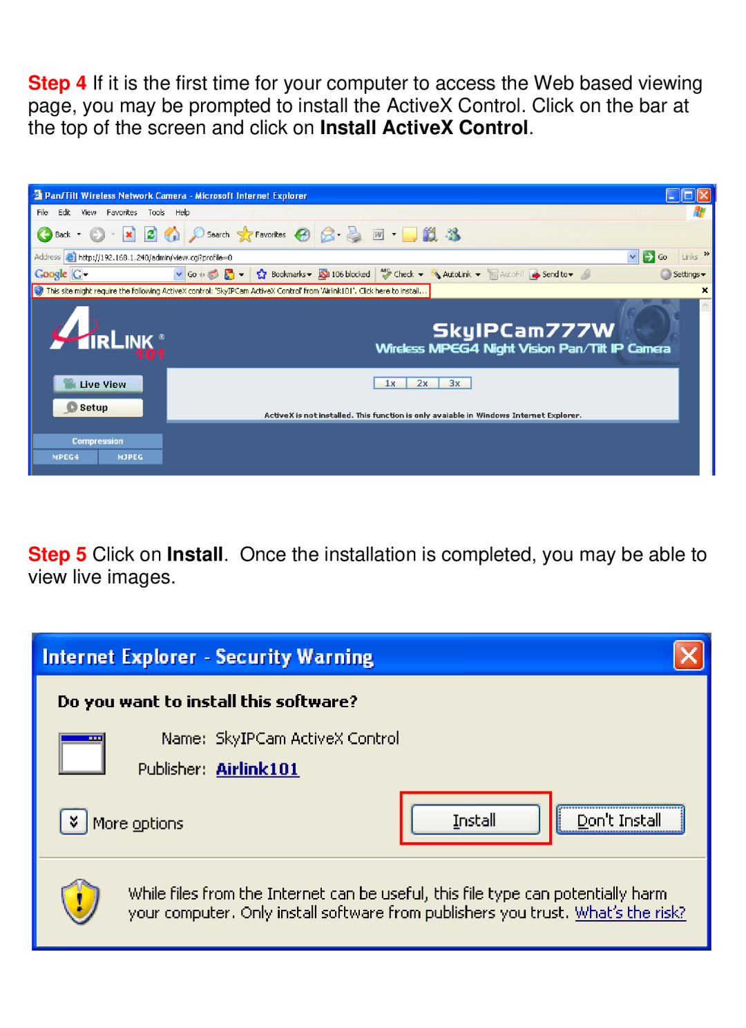 Airlink101 AICN777W manual 