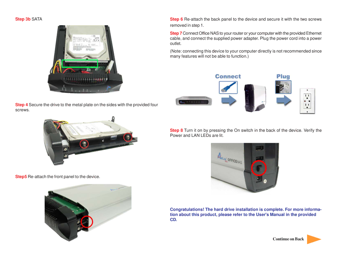 Airlink101 ANAS350 manual Sata 