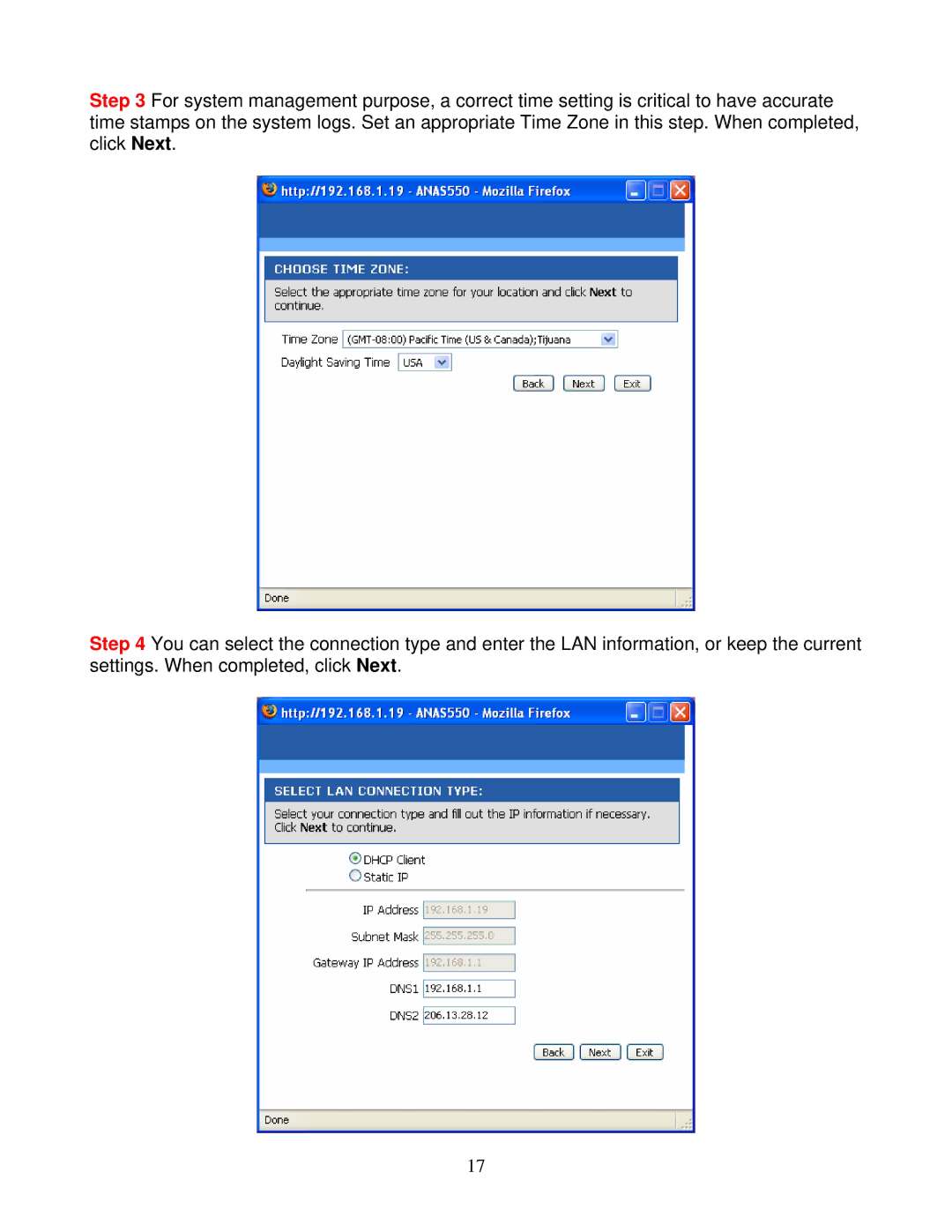 Airlink101 ANAS550 user manual 