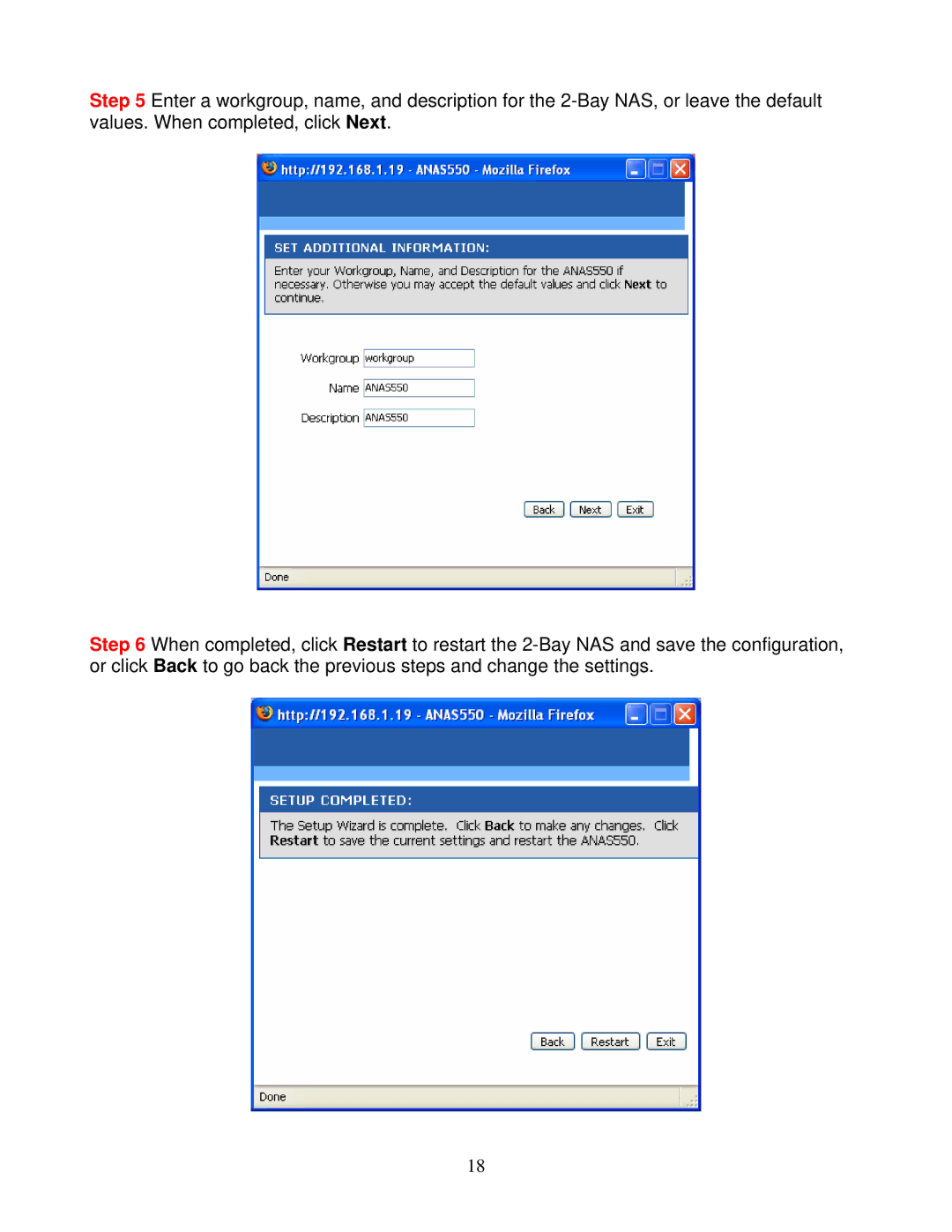 Airlink101 ANAS550 user manual 