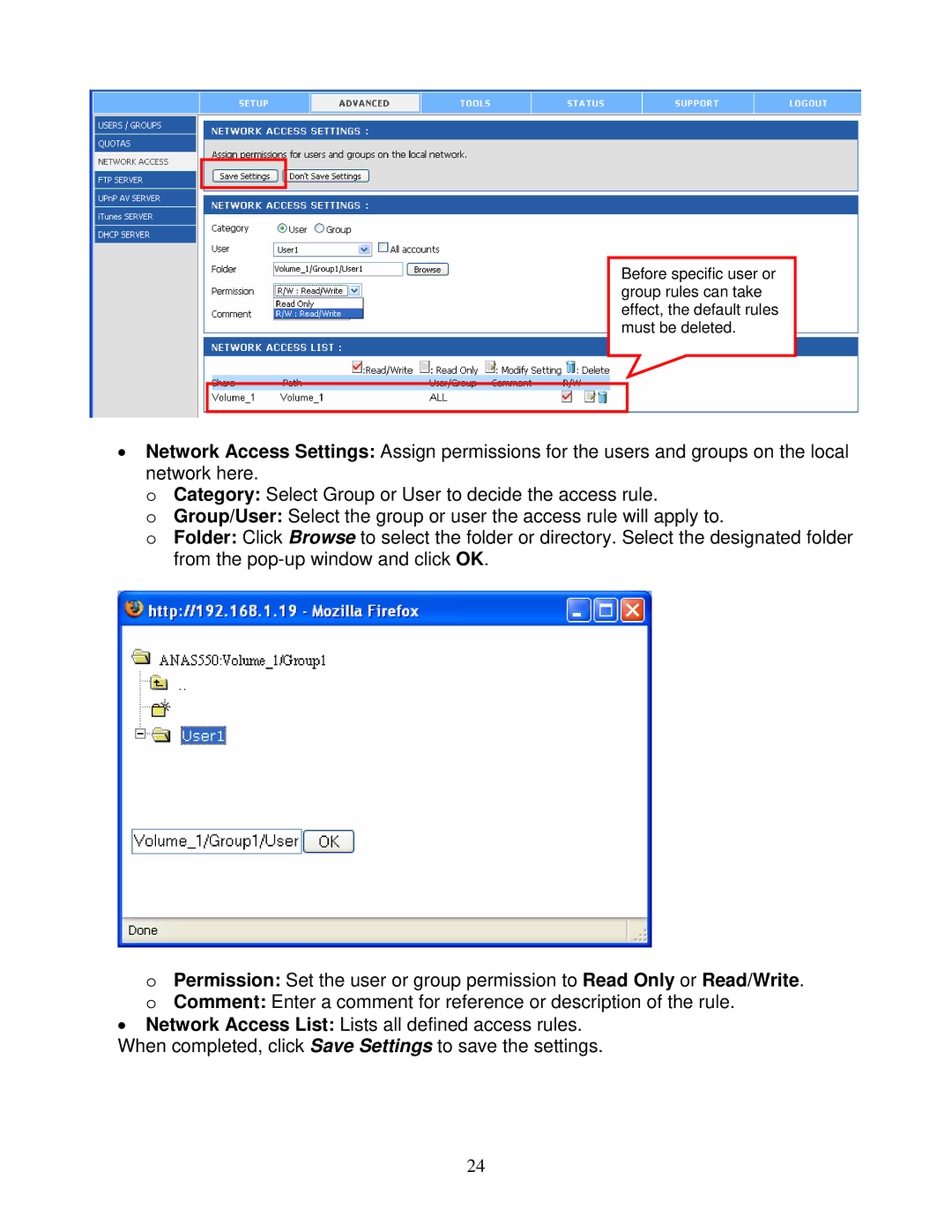 Airlink101 ANAS550 user manual 