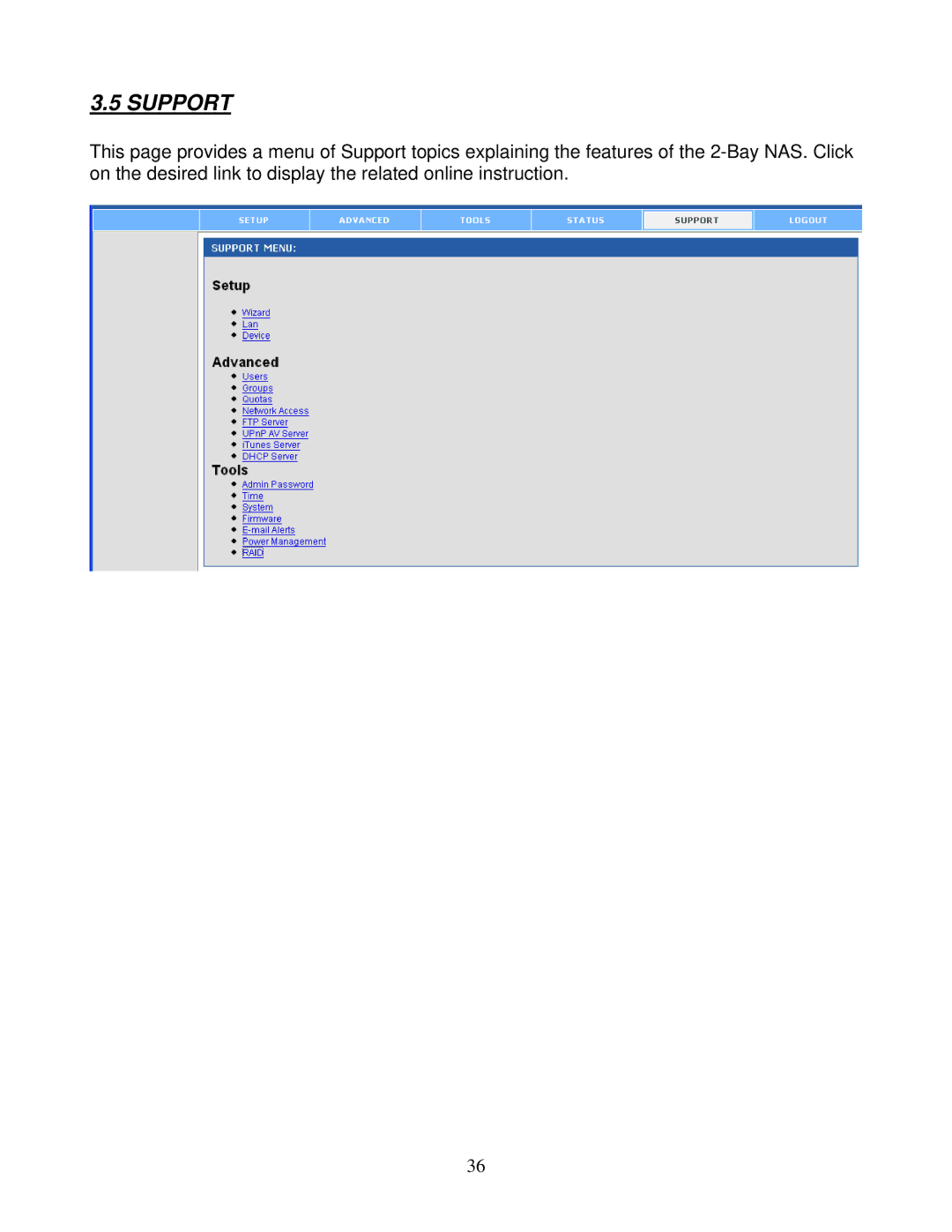 Airlink101 ANAS550 user manual Support 