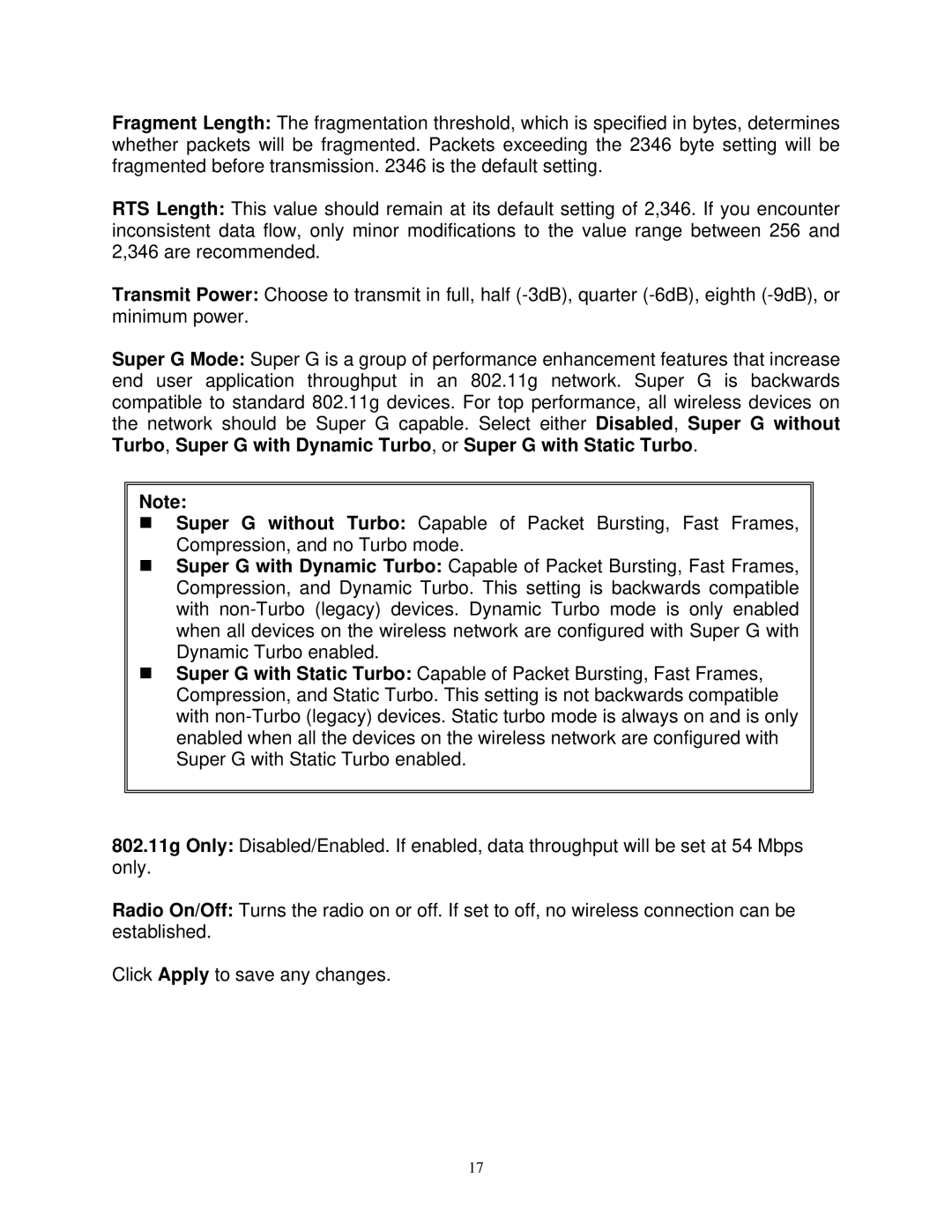 Airlink101 AP411W user manual 