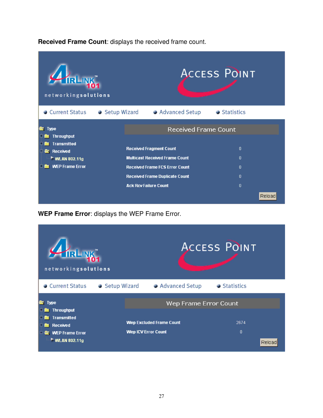 Airlink101 AP411W user manual 