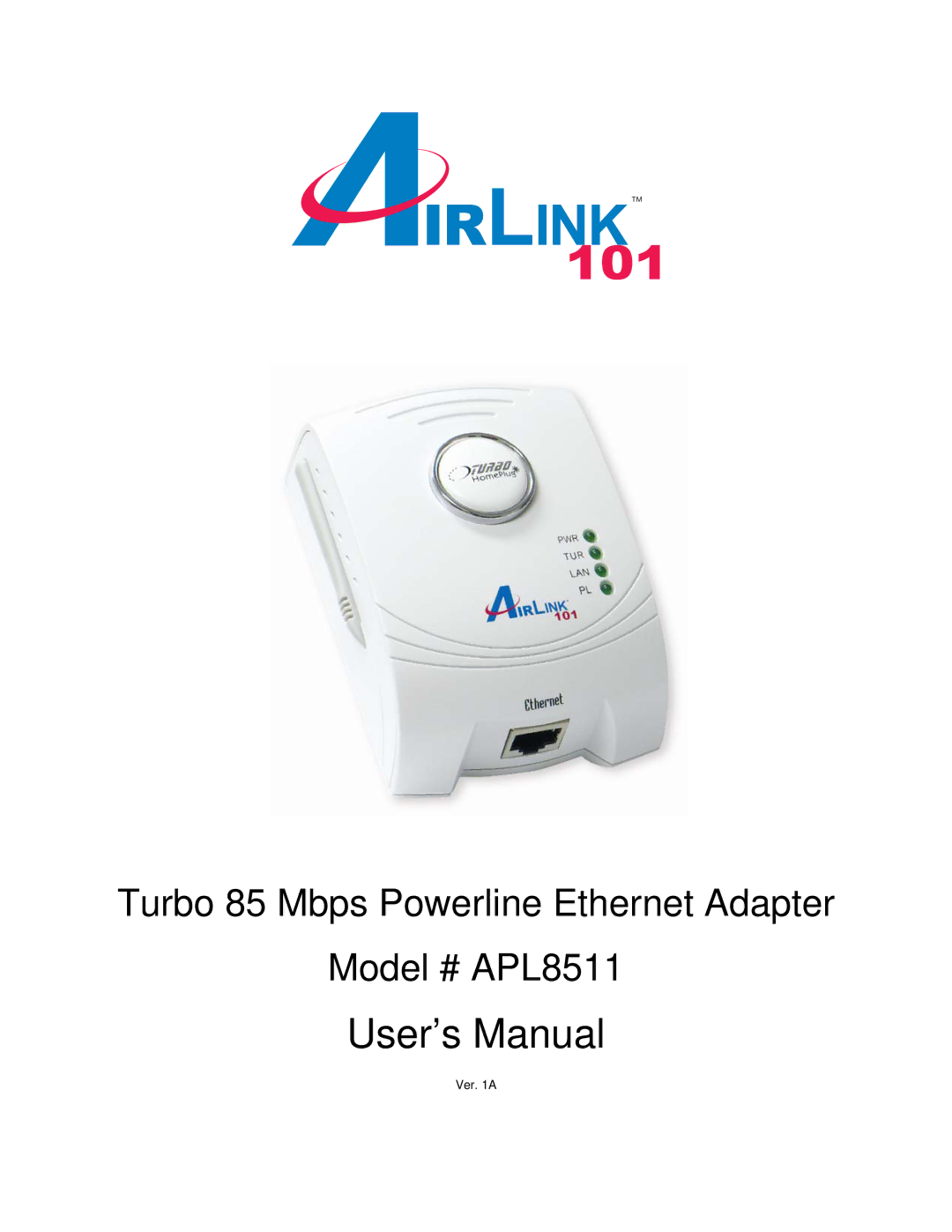 Airlink101 APL8511 user manual User’s Manual 