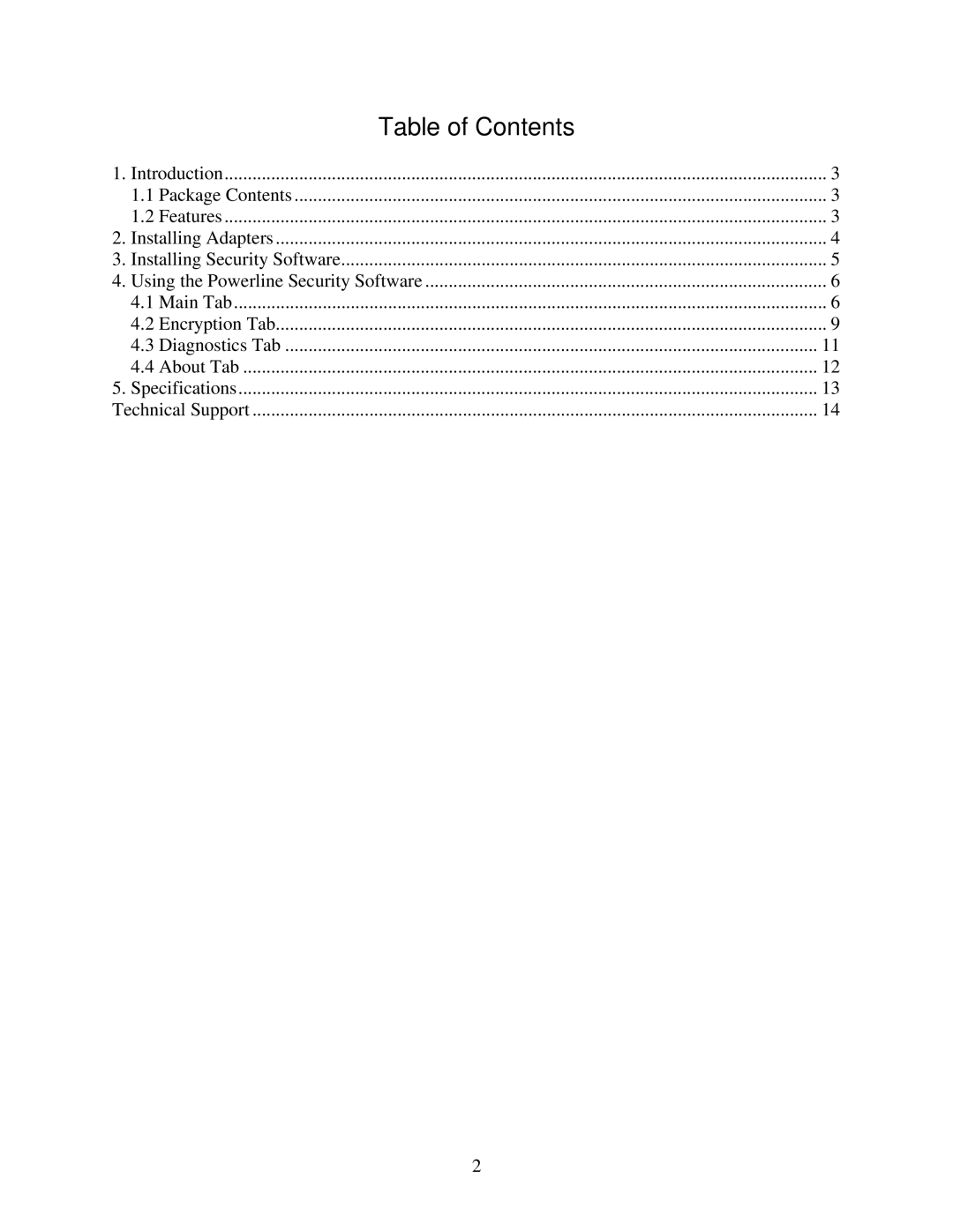 Airlink101 APL8511 user manual Table of Contents 