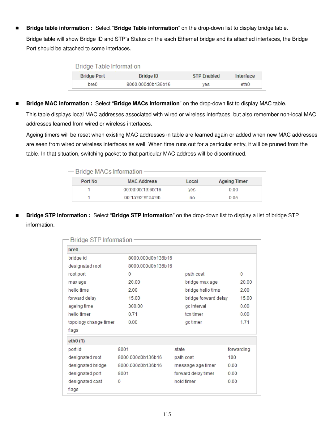 Airlink101 APO1010, APO1000 manual 115 