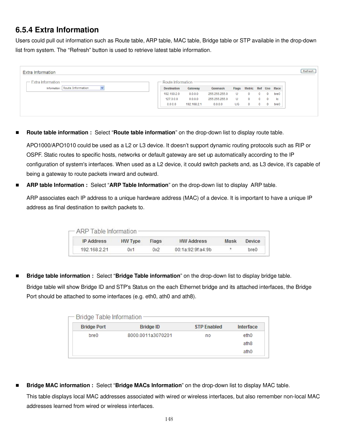 Airlink101 APO1000, APO1010 manual Extra Information, 148 