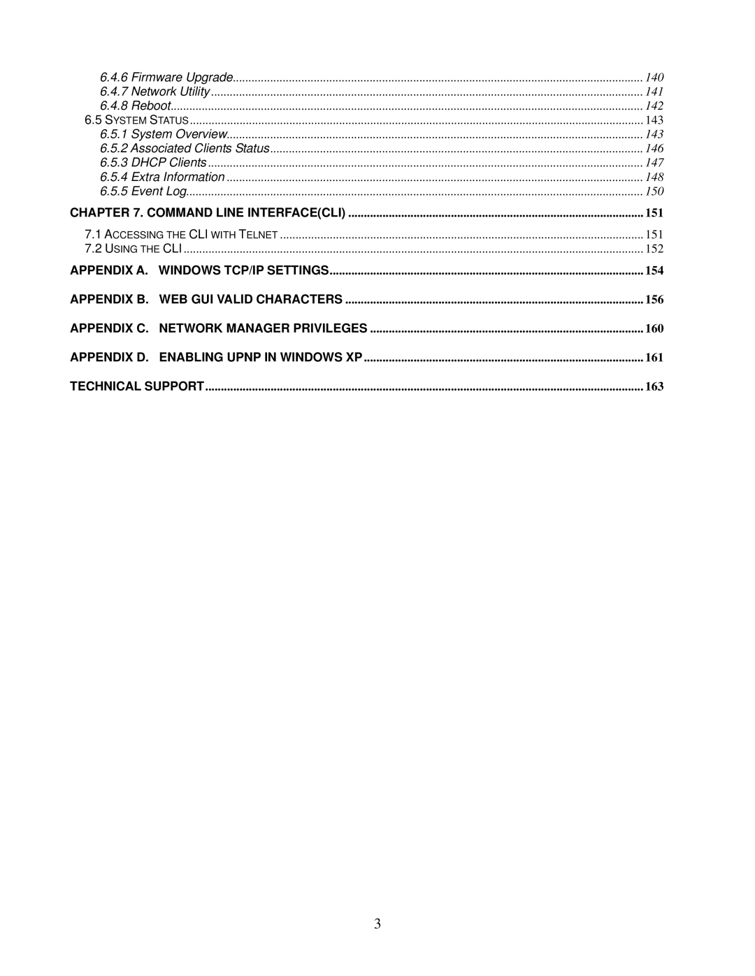 Airlink101 APO1010, APO1000 manual Command Line Interfacecli 