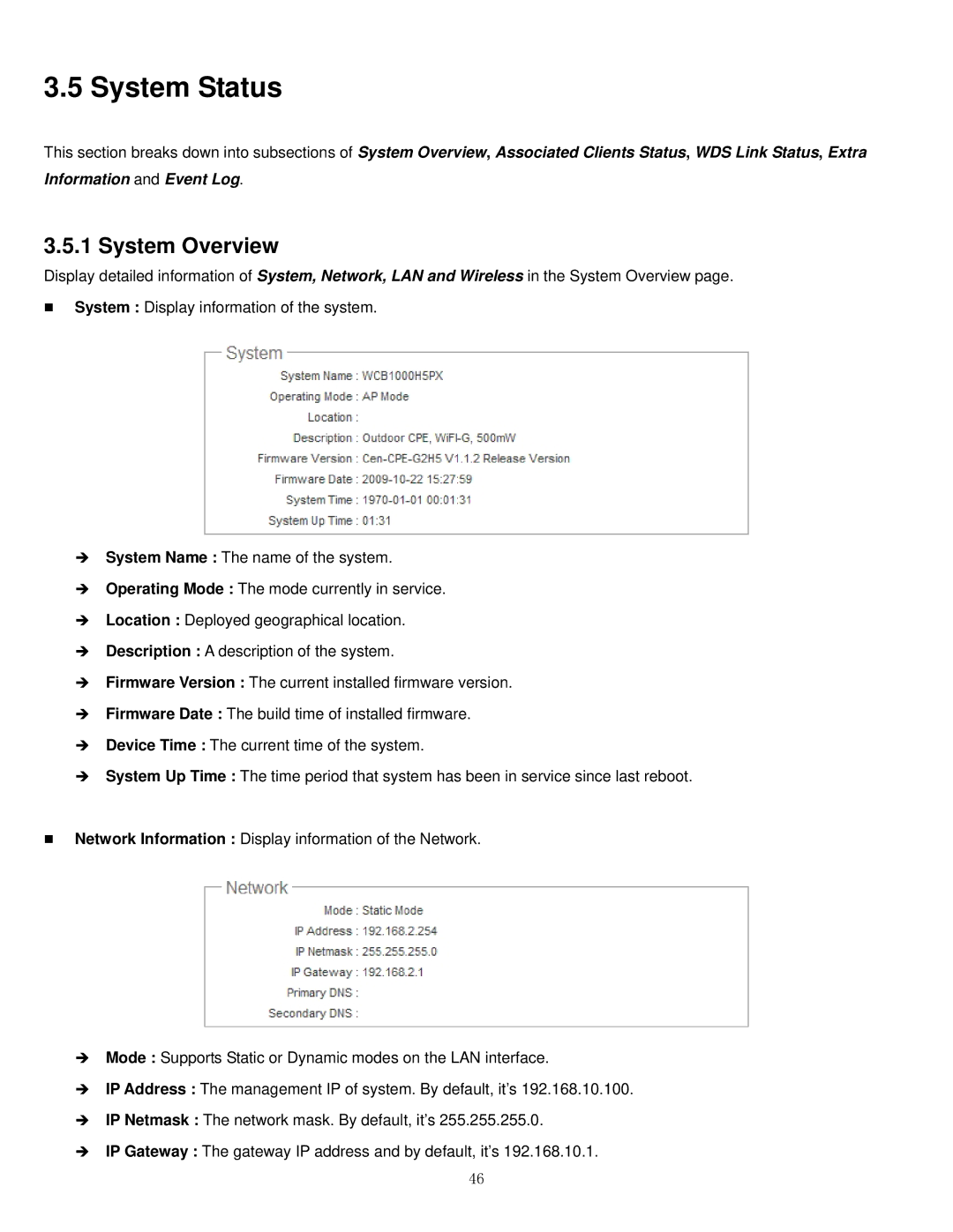 Airlink101 APO1000, APO1010 manual System Status, System Overview 