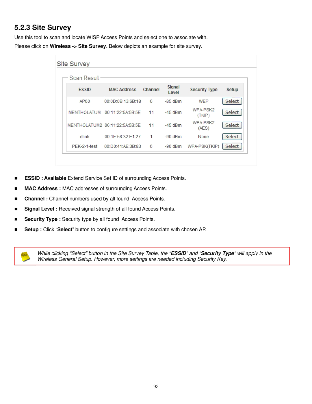 Airlink101 APO1010, APO1000 manual Site Survey 