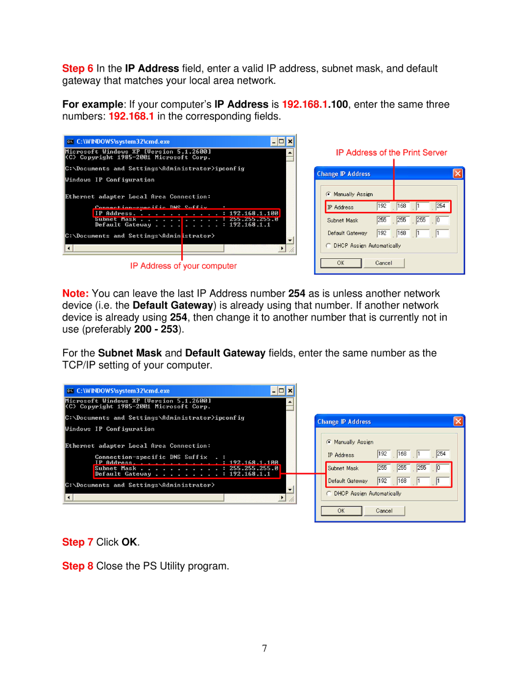 Airlink101 APSUSB2 manual Click OK 