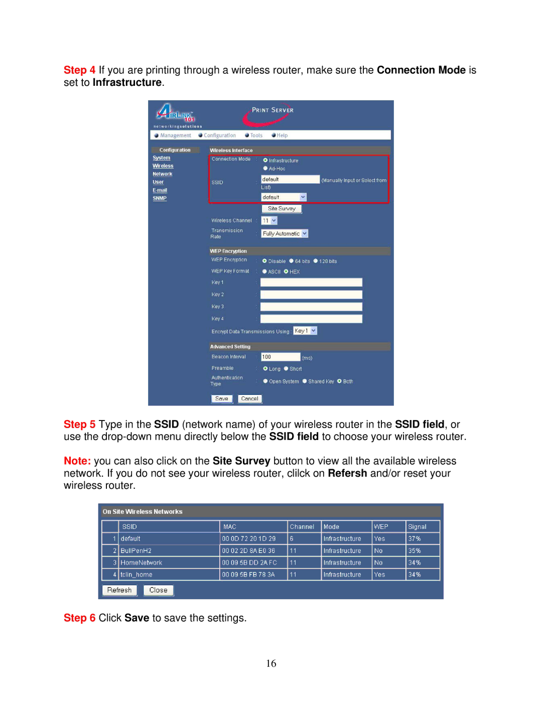 Airlink101 APSUSB201W manual 