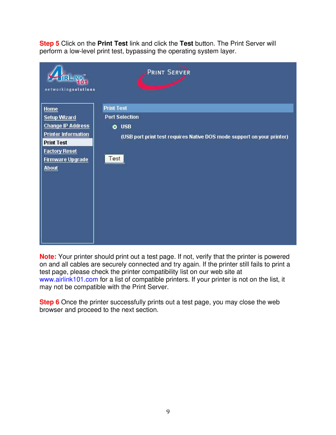 Airlink101 APSUSB211 user manual 