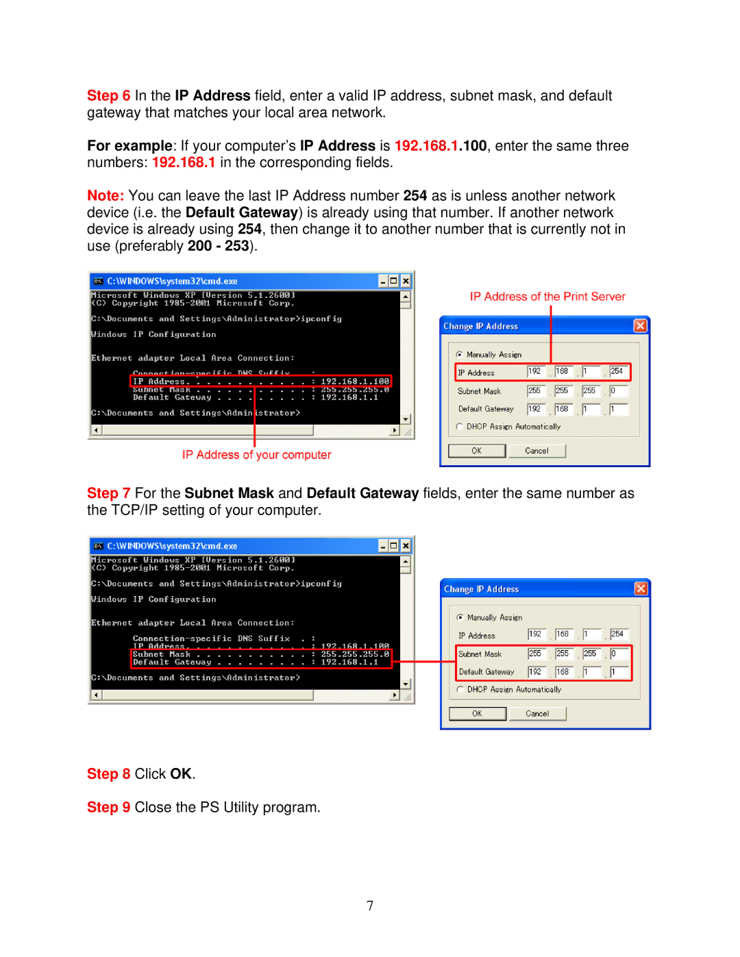 Airlink101 APSUSB211 user manual Click OK 