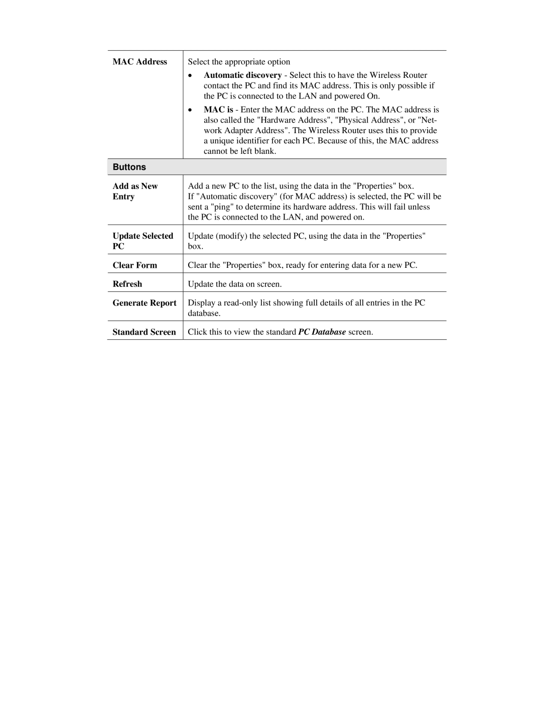 Airlink101 AR315W user manual Add as New, Entry, Standard Screen 