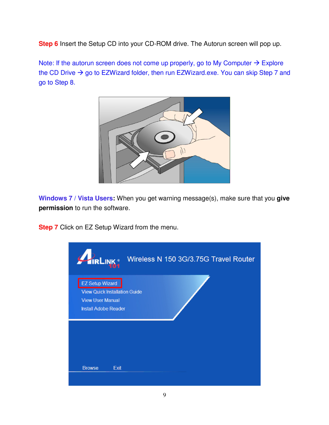 Airlink101 AR550W3G user manual 