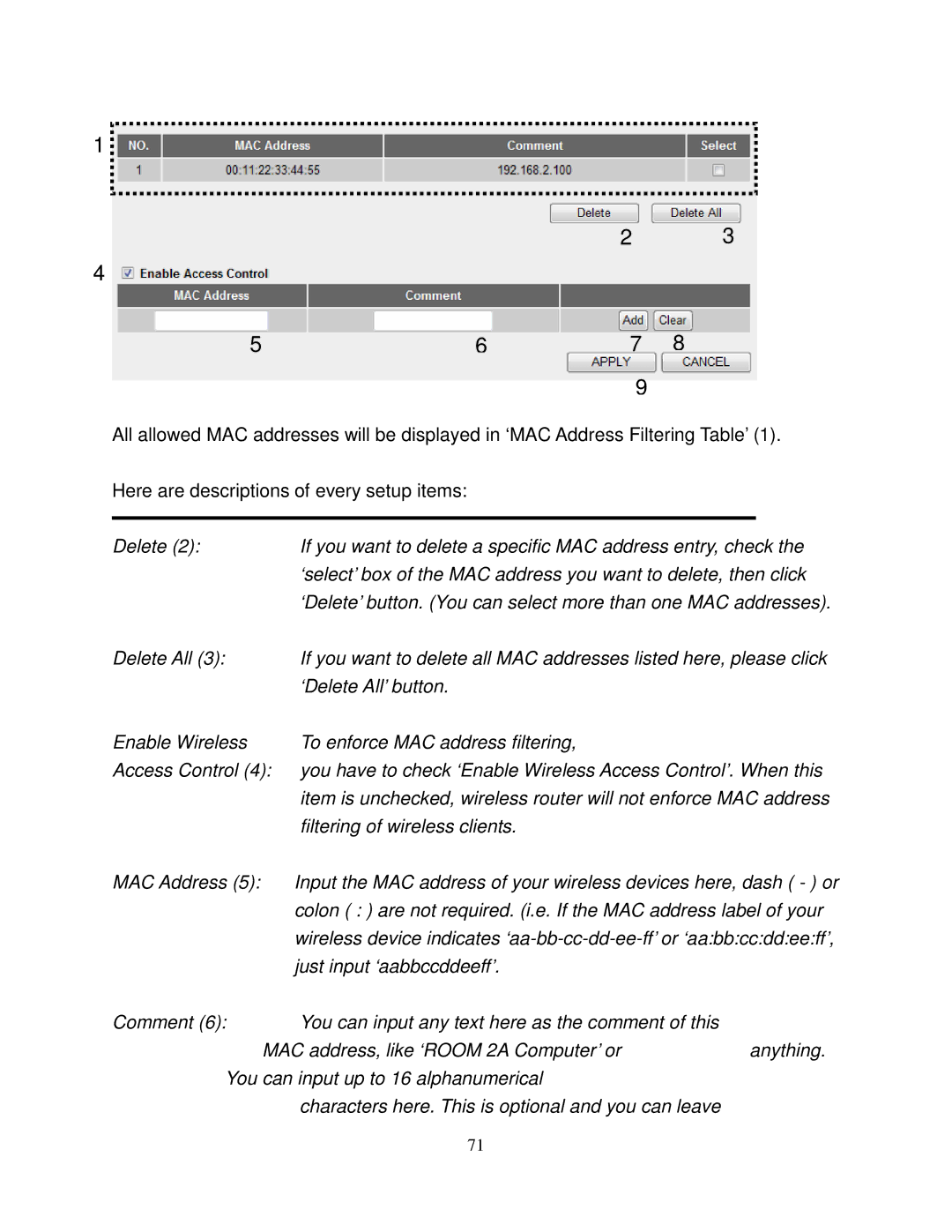 Airlink101 AR580W3G manual 